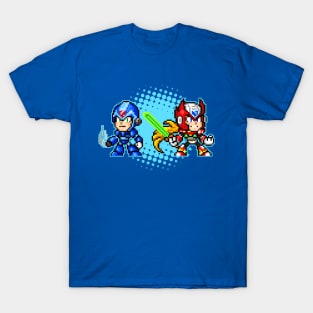 Mega Man X and Zero Pixel T-Shirt